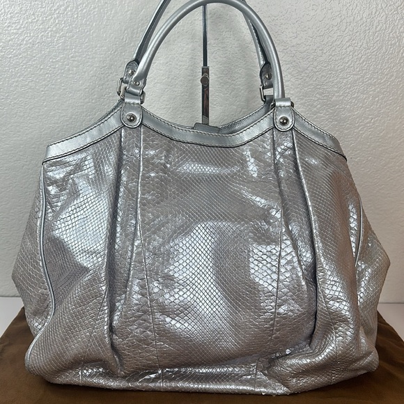 GUCCI python RARE sukey shoulder bag - Picture 3 of 13